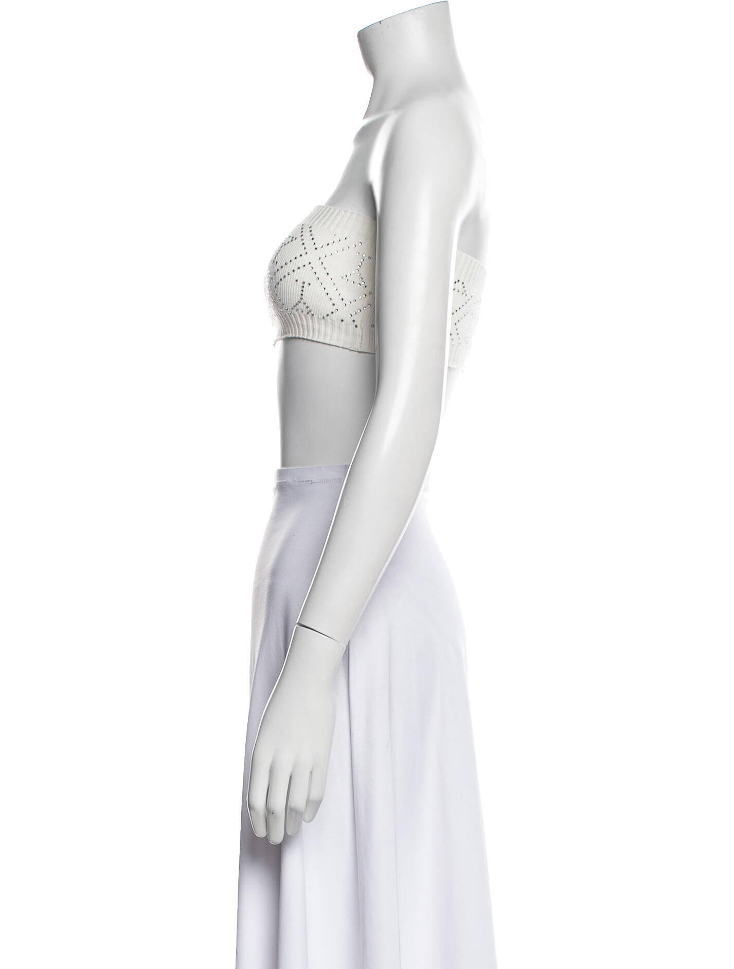 Retrofête Strapless Crop Top