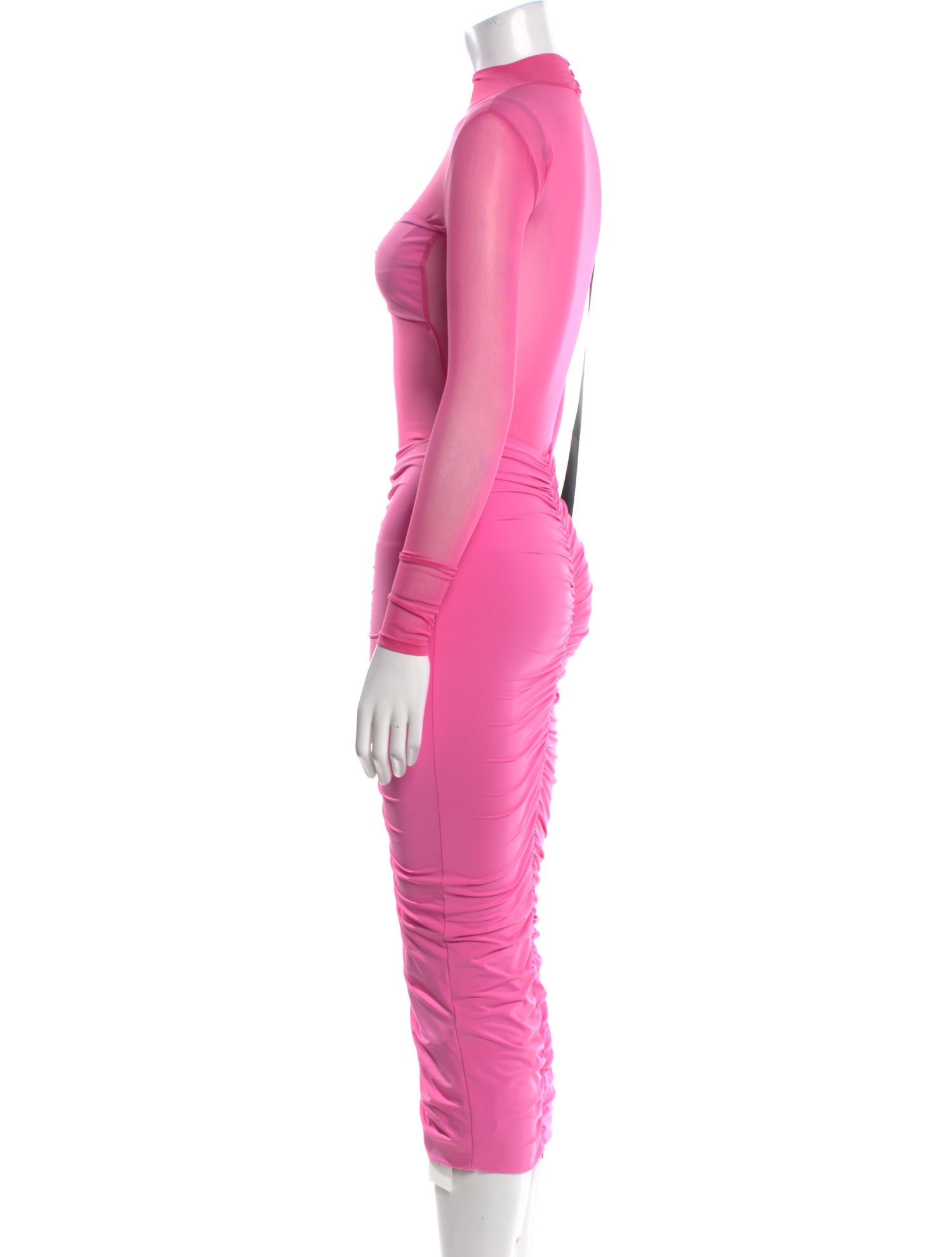 Retrofête Mock Neck Long Dress