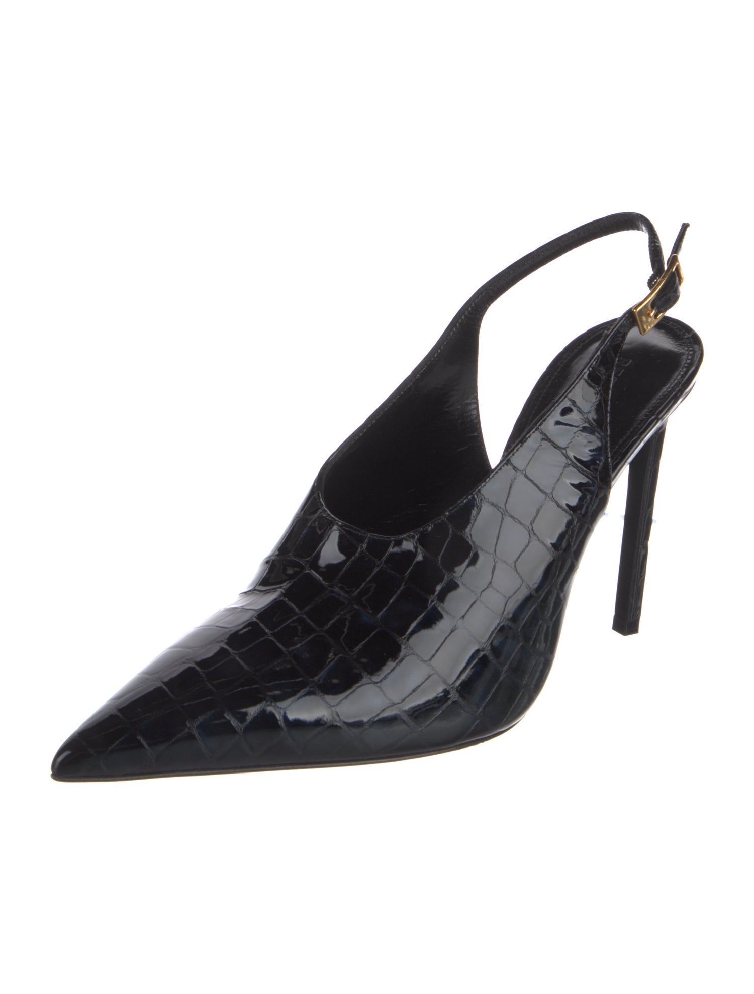 Retrofête Leather Slingback Pumps