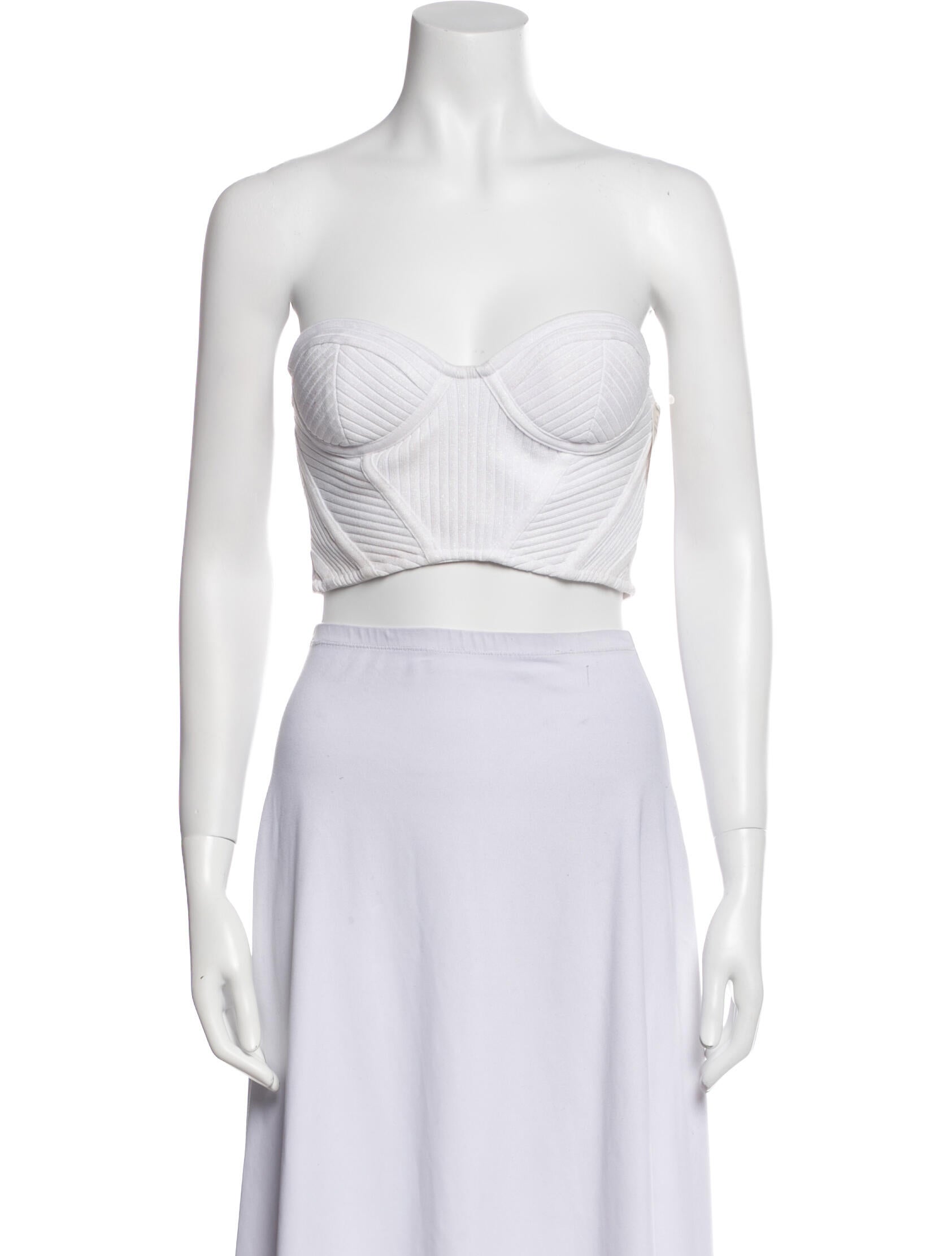 Retrofête Strapless Crop Top