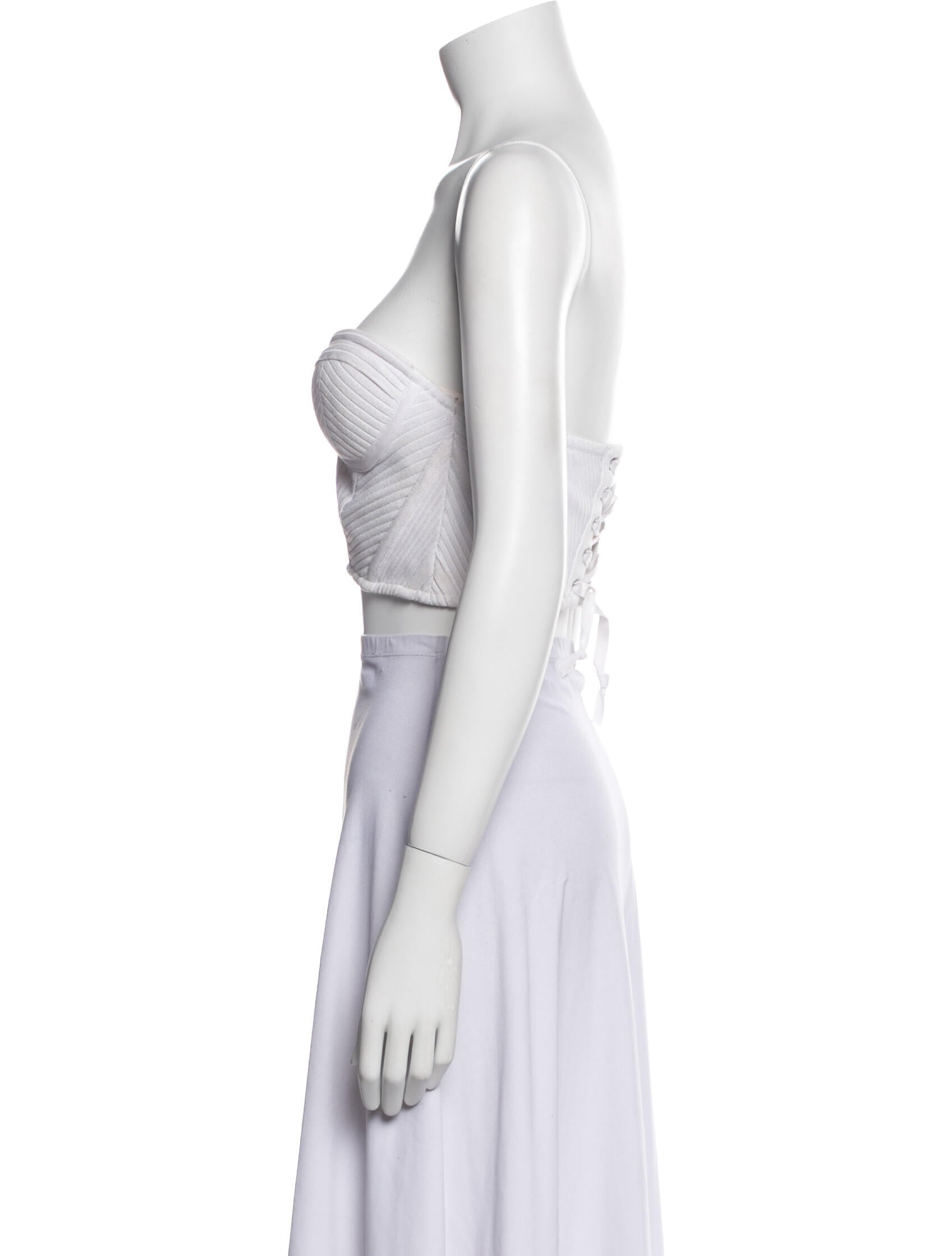 Retrofête Strapless Crop Top