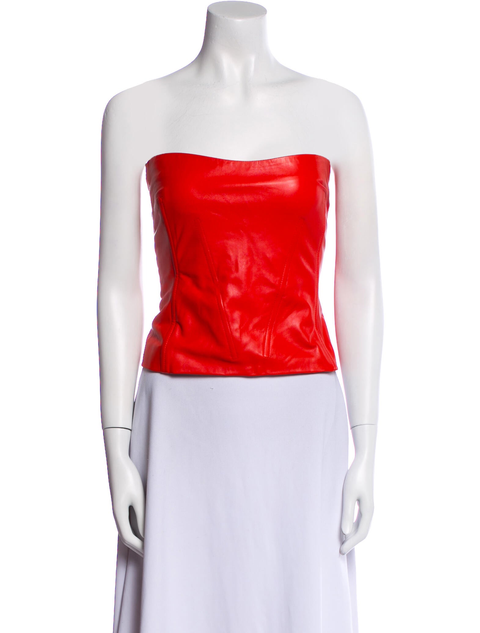 Retrofête Veda Leather Top Leather Crop Top