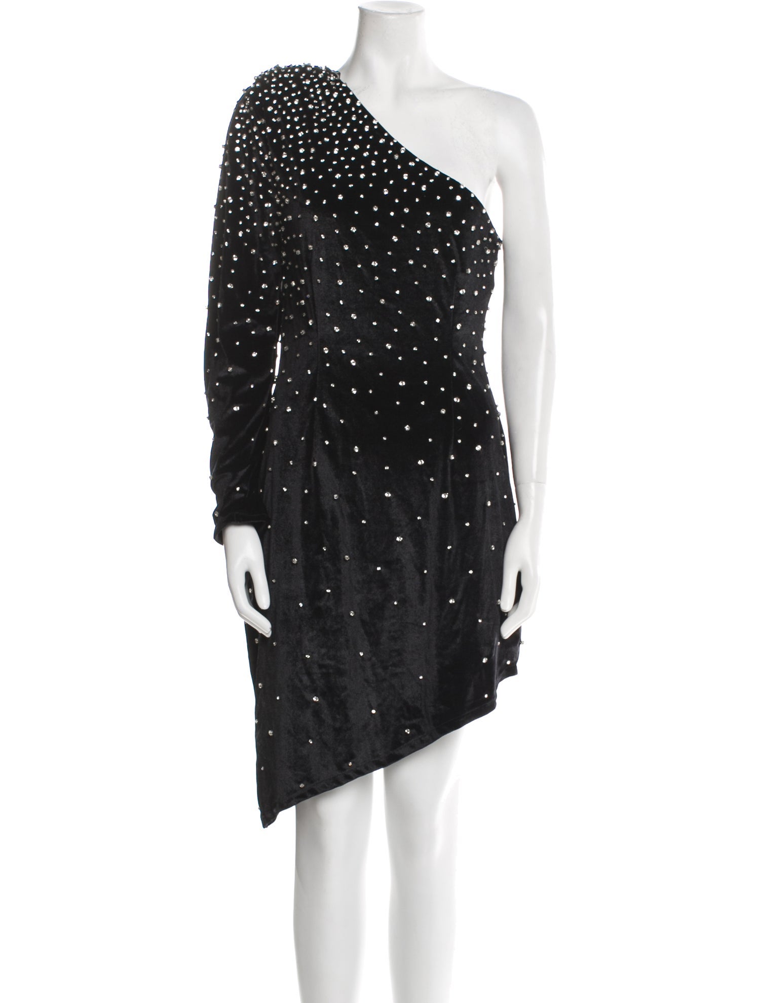 Retrofête One-Shoulder Knee-Length Dress