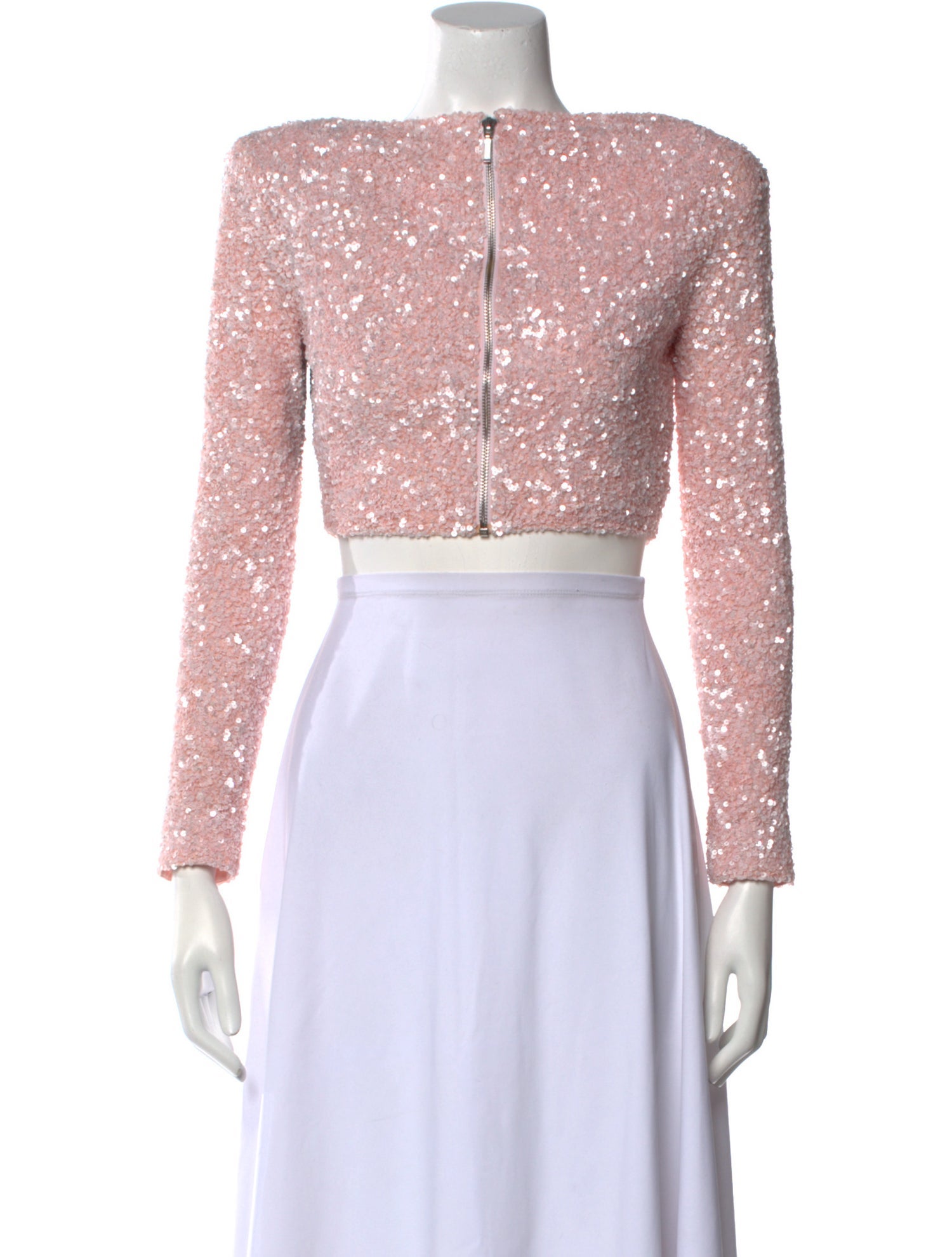 Retrofête Square Neckline Long Sleeve Crop Top w/ Tags