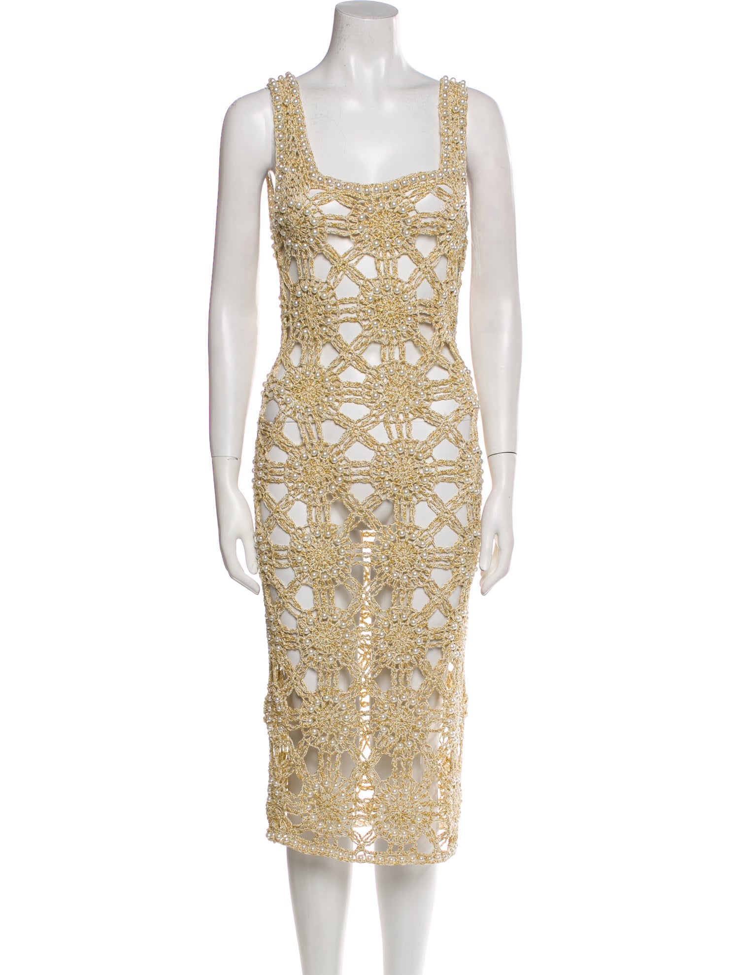 Retrofête Patterned Midi Length Dress