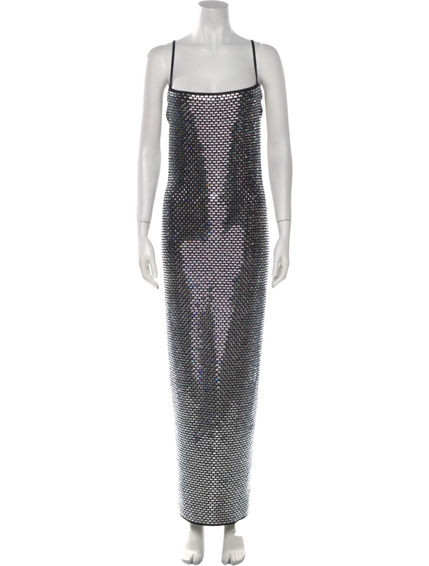 Retrofête Colorblock Pattern Long Dress