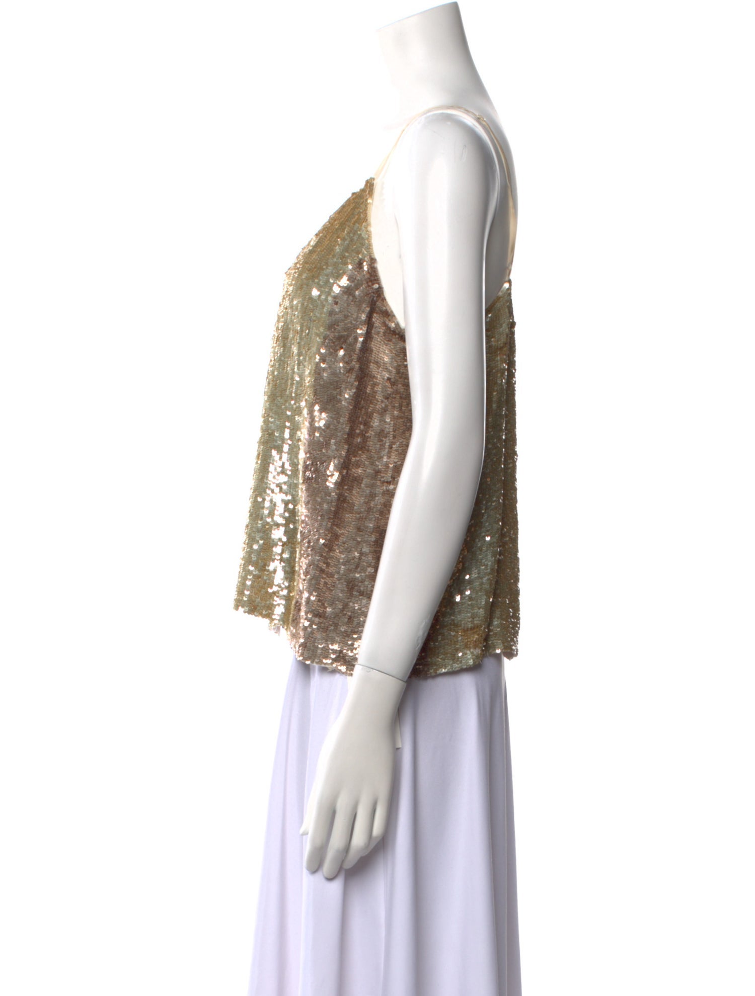 Retrofête Scoop Neck Sleeveless Crop Top