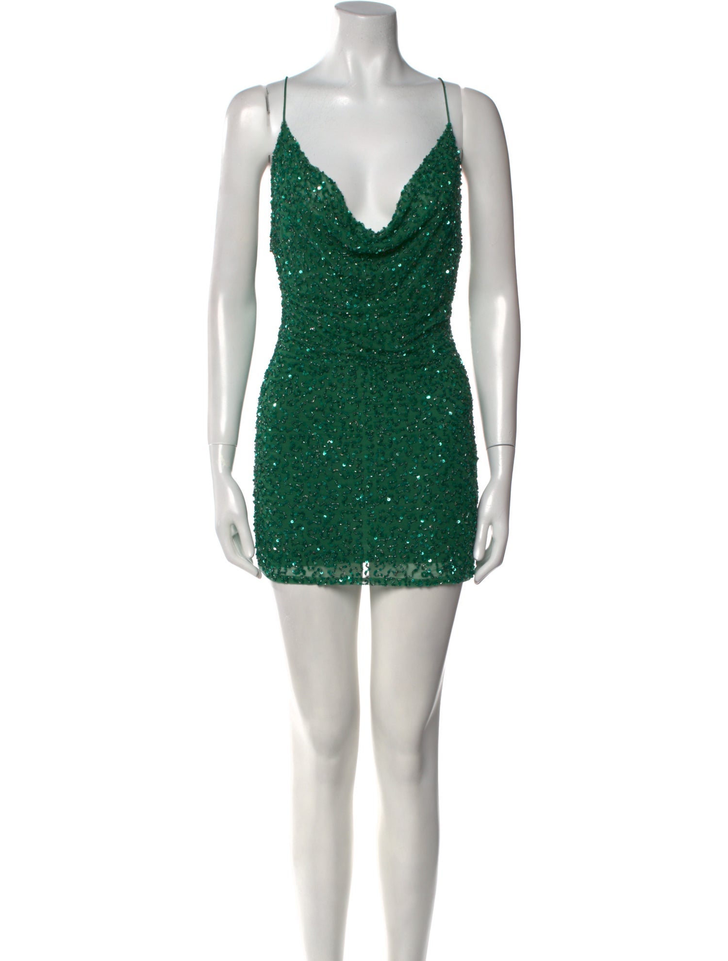 Retrofête Cowl Neck Mini Dress