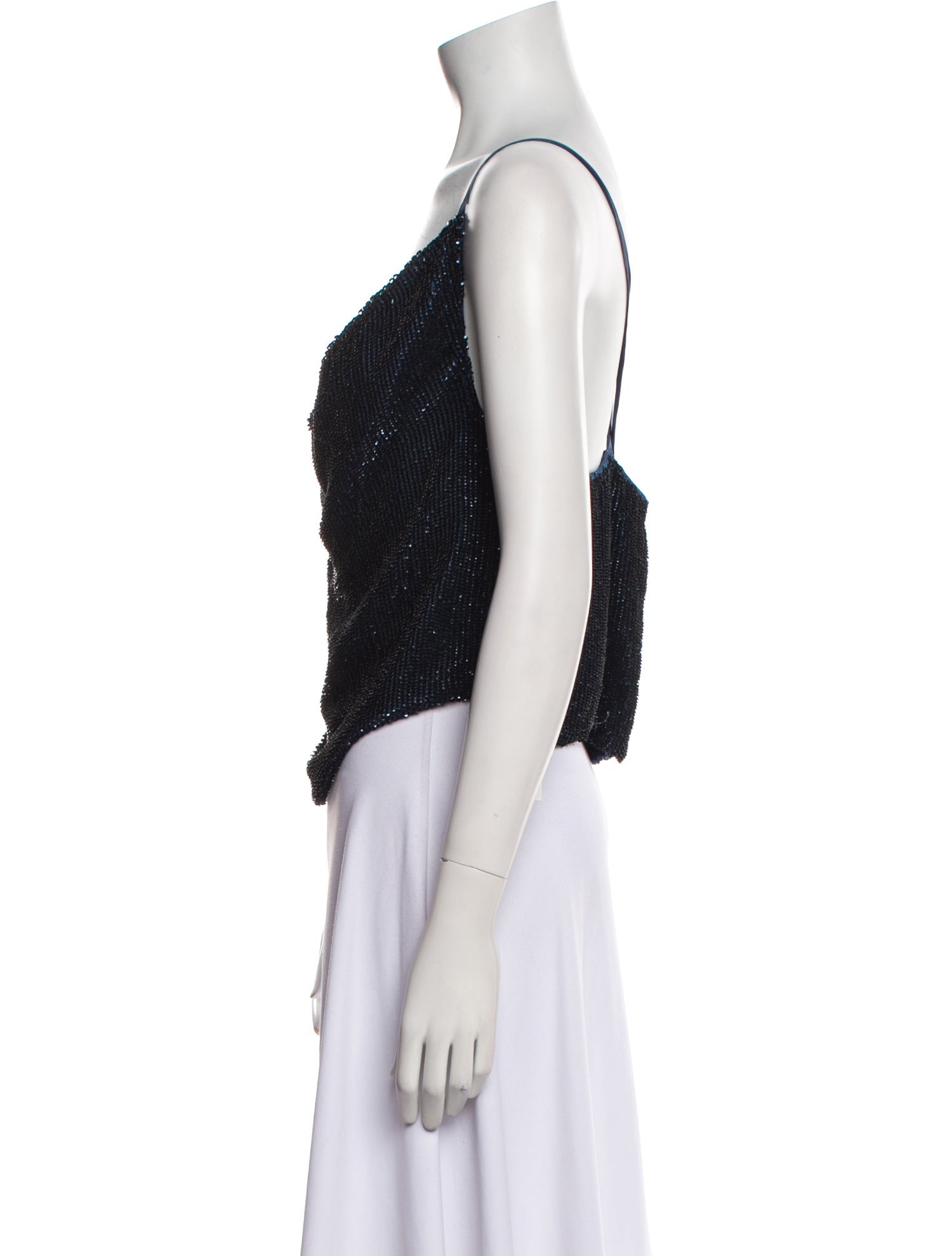 Retrofête Sequin Cowl Neck Top