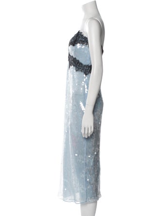 Retrofête Strapless Midi Length Dress