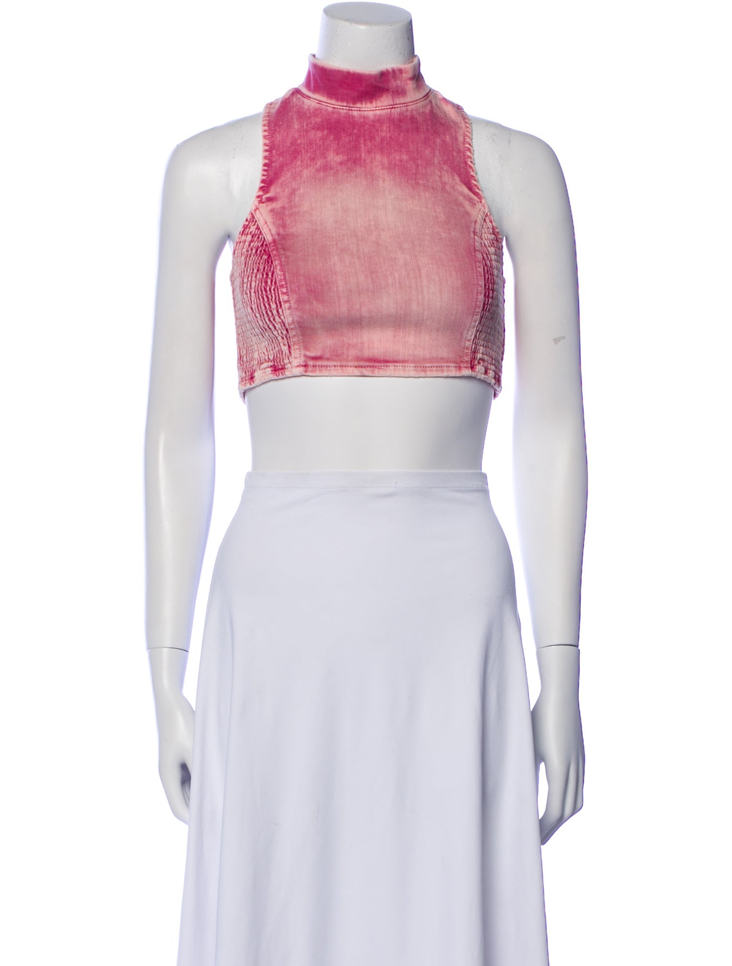 Retrofête Mock Neck Sleeveless Crop Top