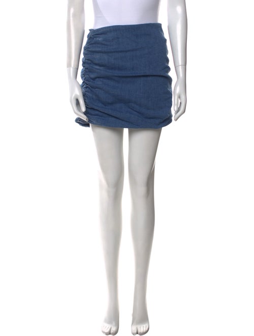 Retrofête Distressed Accents Mini Skirt