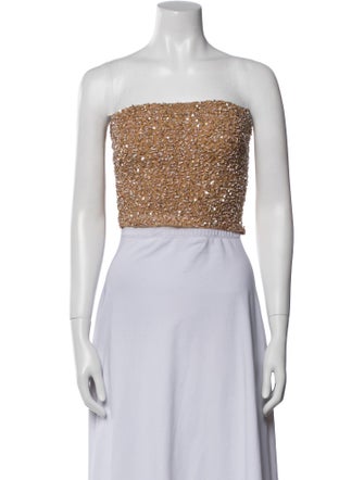 Retrofête Strapless Crop Top