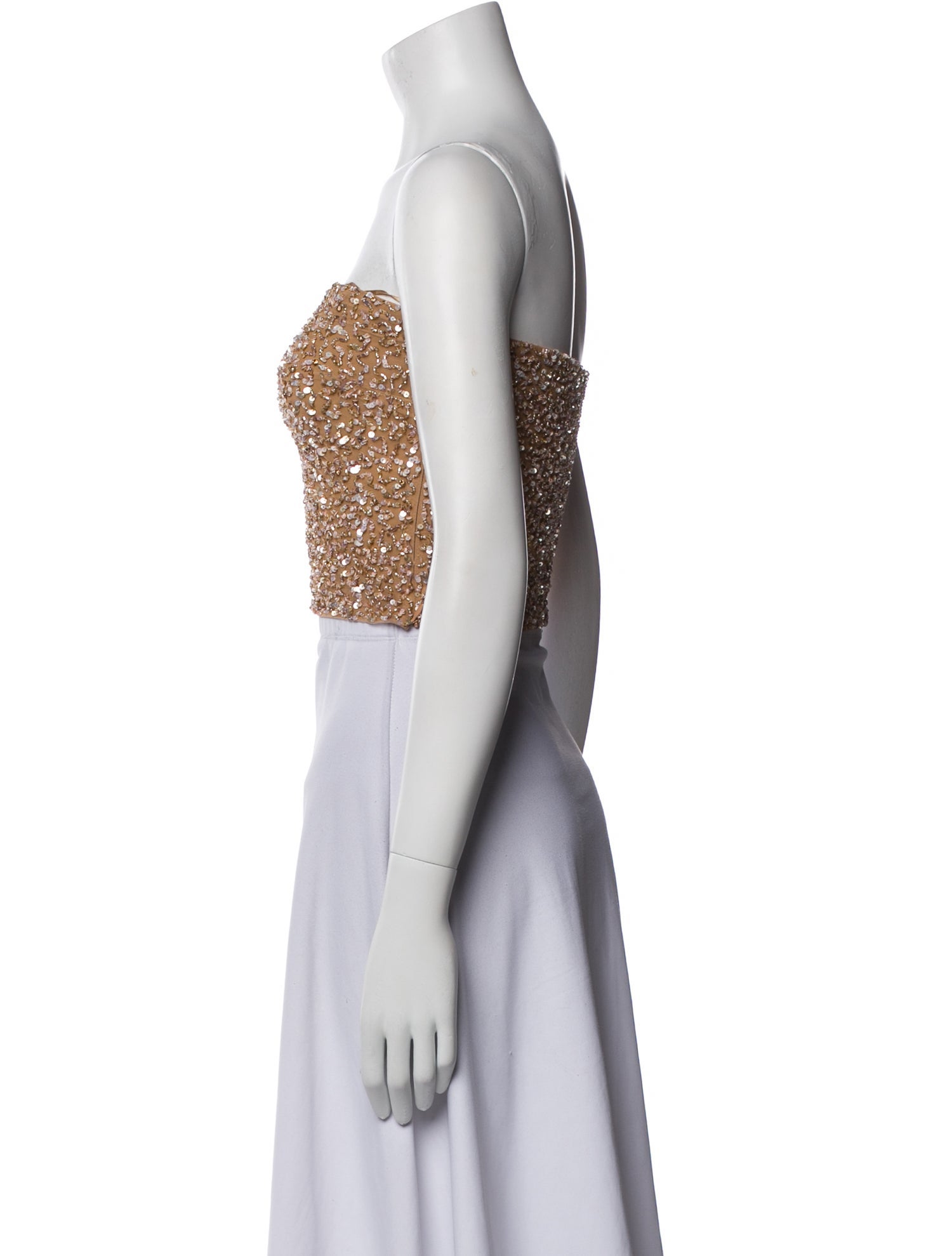 Retrofête Strapless Crop Top