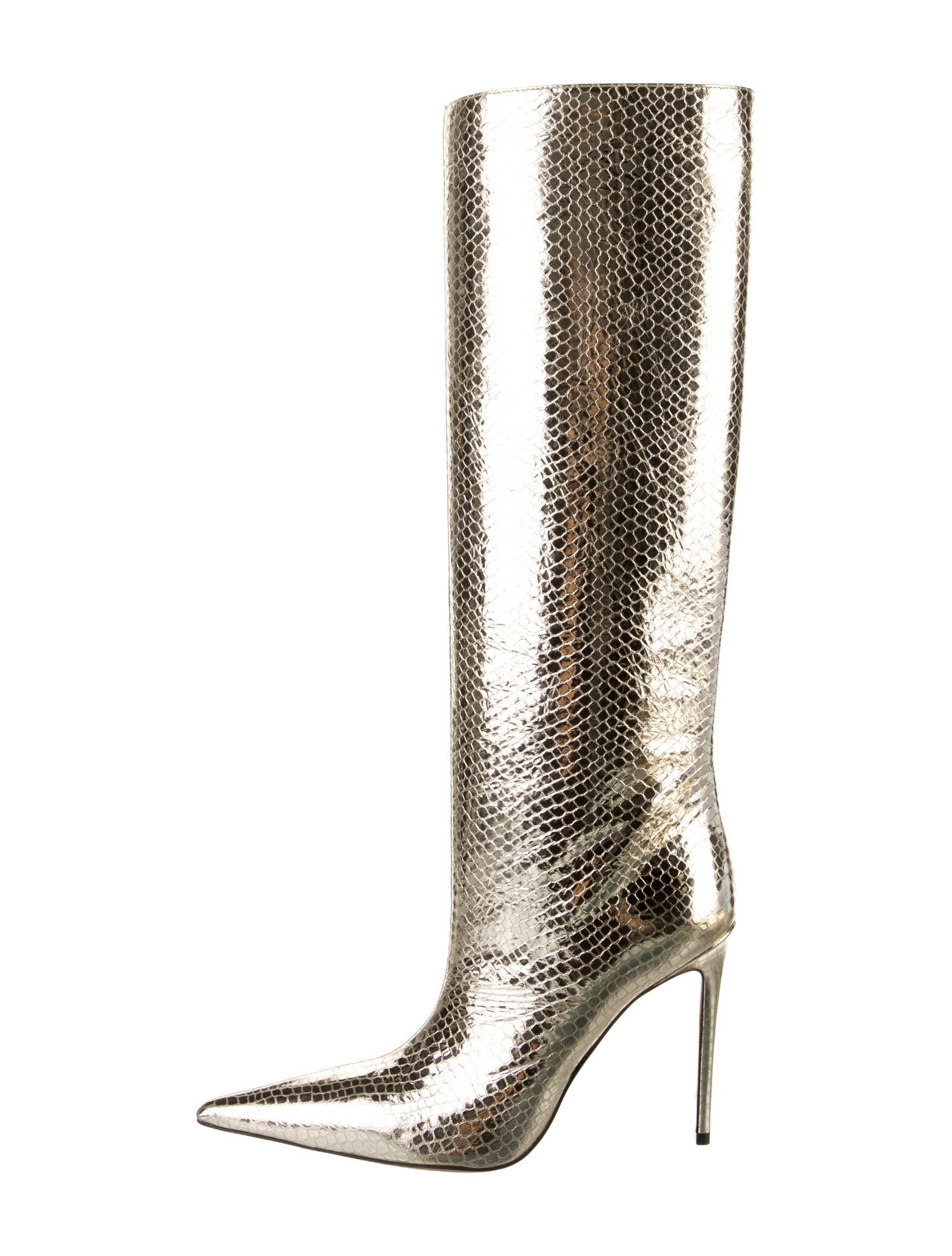 Retrofête Embossed Leather Boots