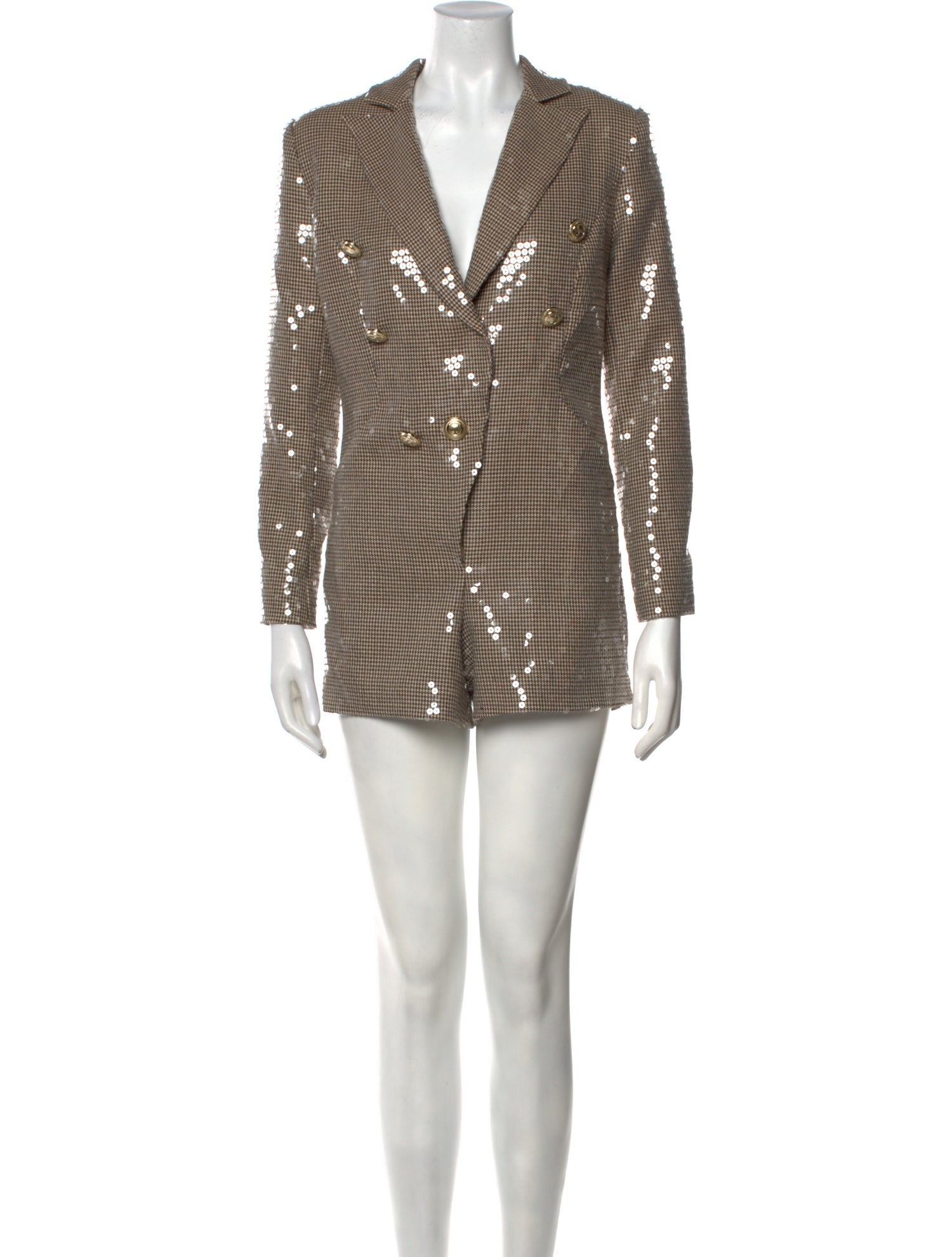 Retrofête Plaid Print Romper w/ Tags