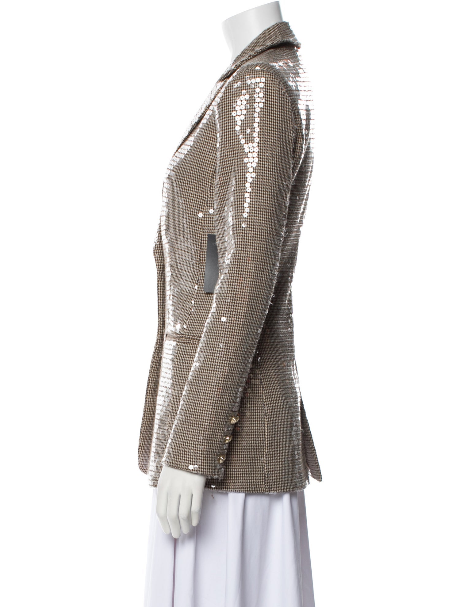 Retrofête Houndstooth Print Blazer