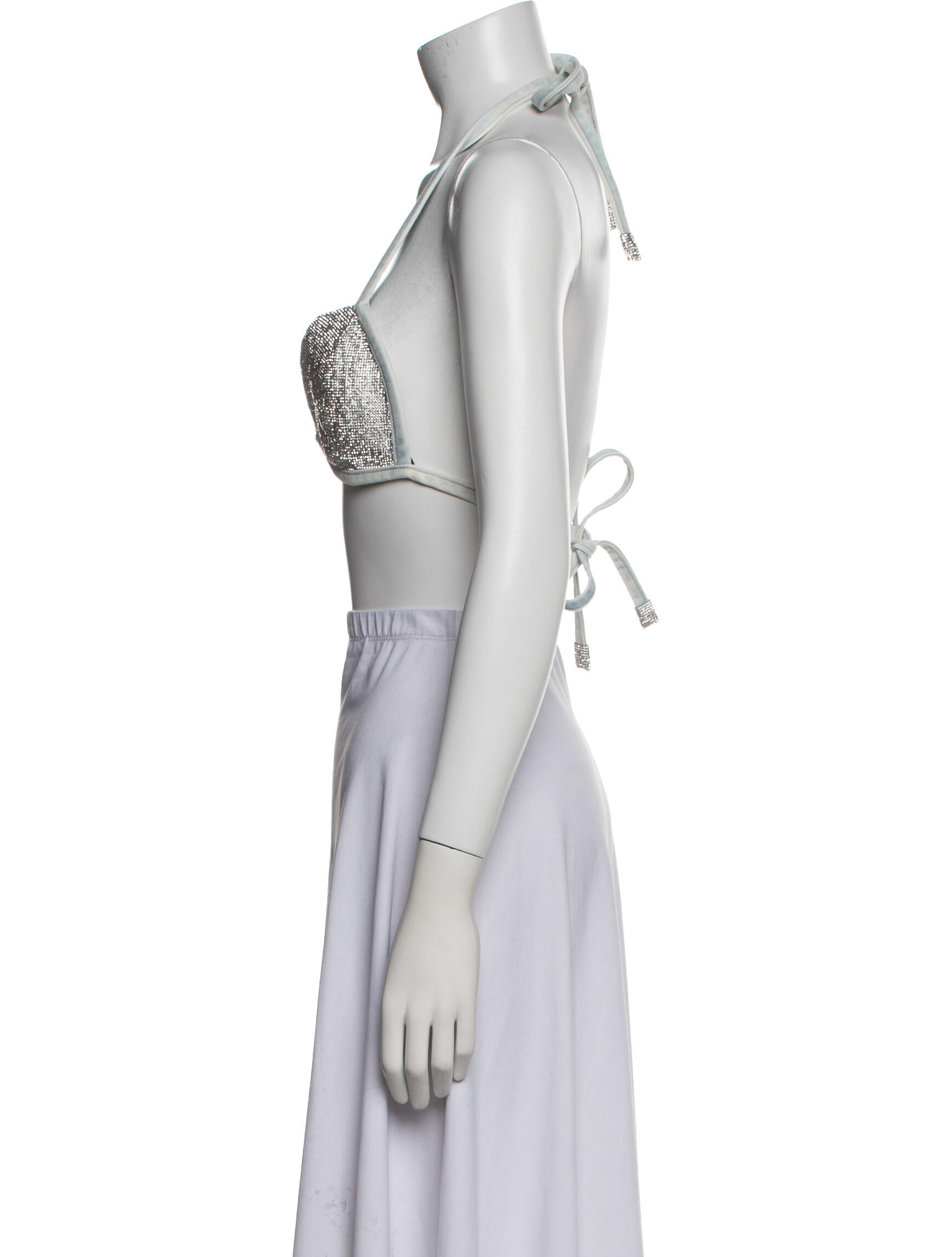 Retrofête Halterneck Sleeveless Crop Top w/ Tags