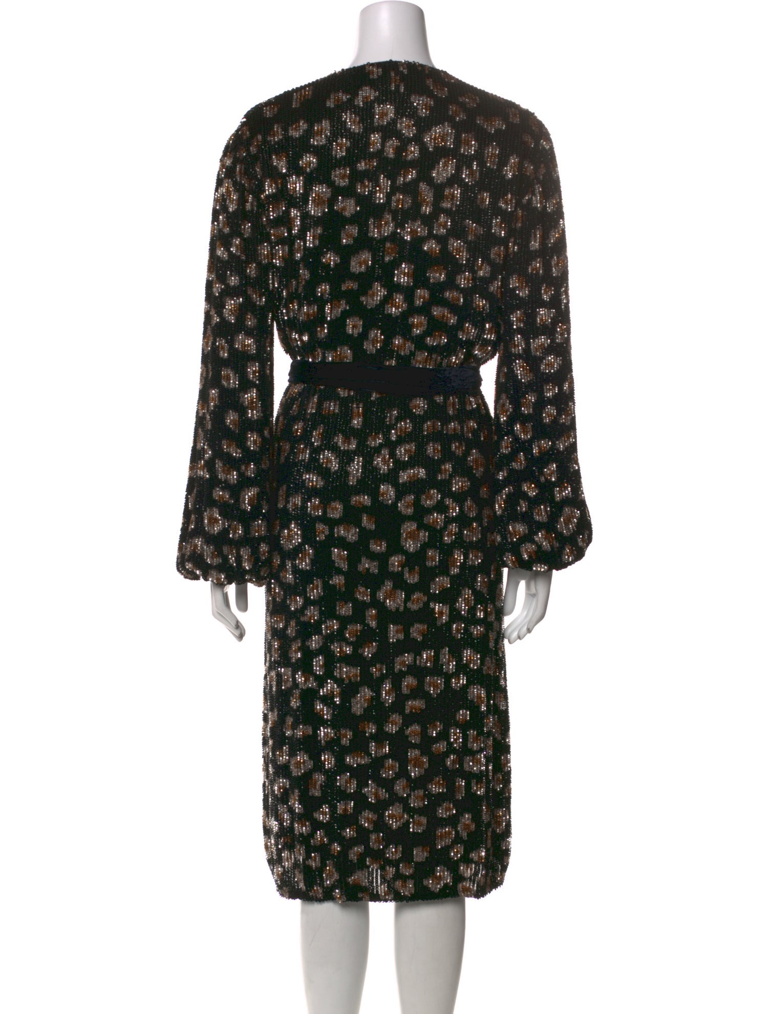 Retrofête Floral Print Midi Length Dress