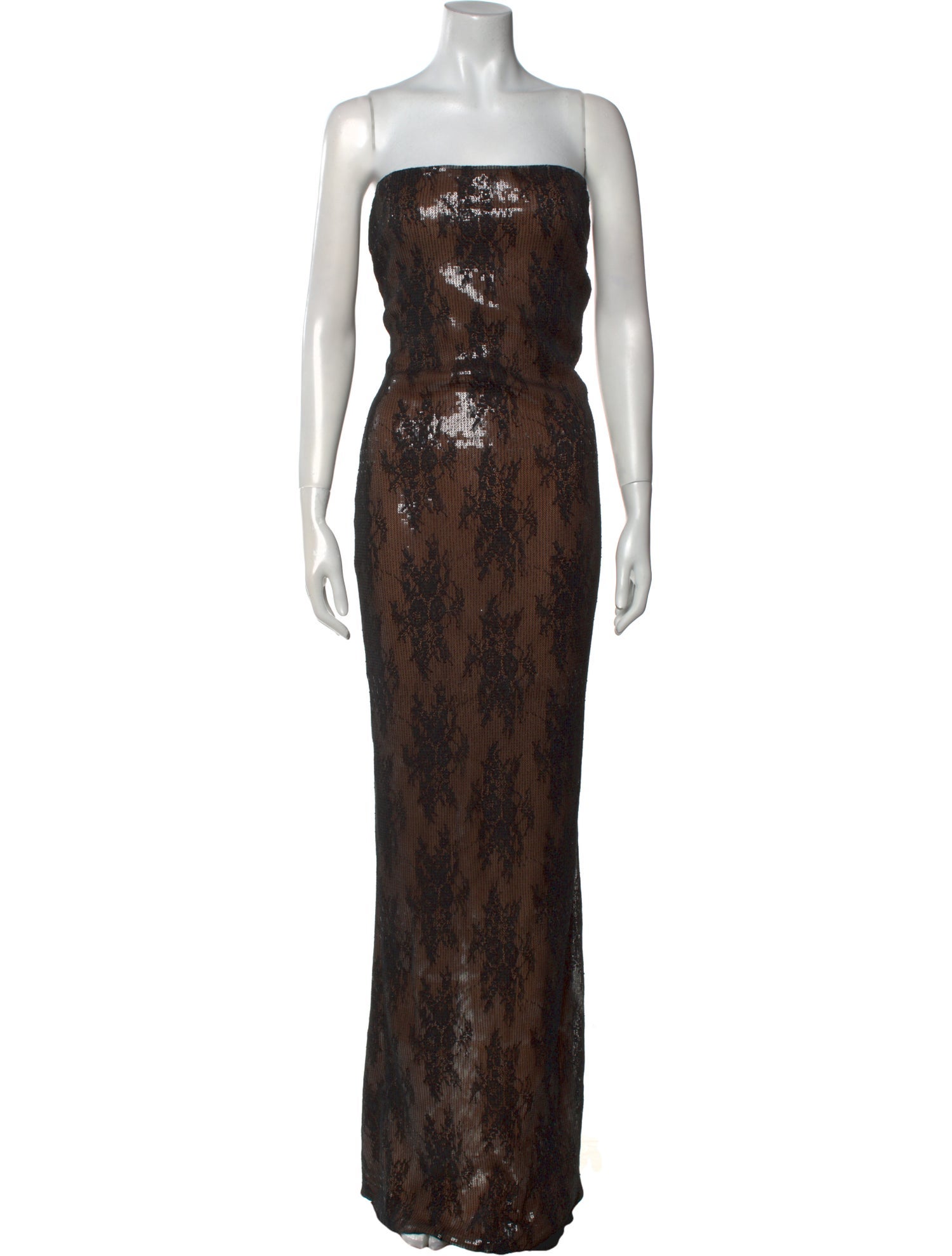 Retrofête Lace Pattern Long Dress w/ Tags