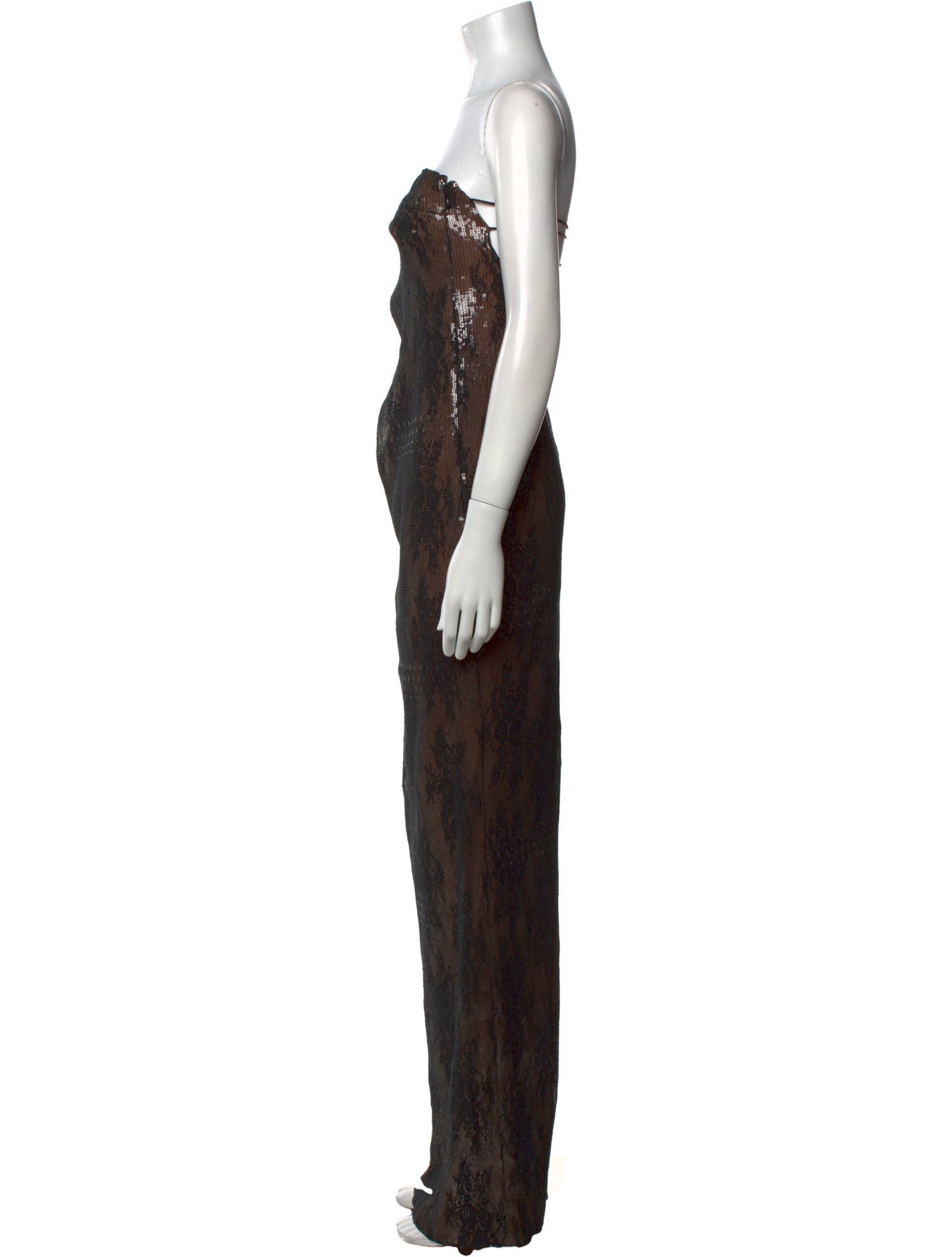 Retrofête Lace Pattern Long Dress w/ Tags