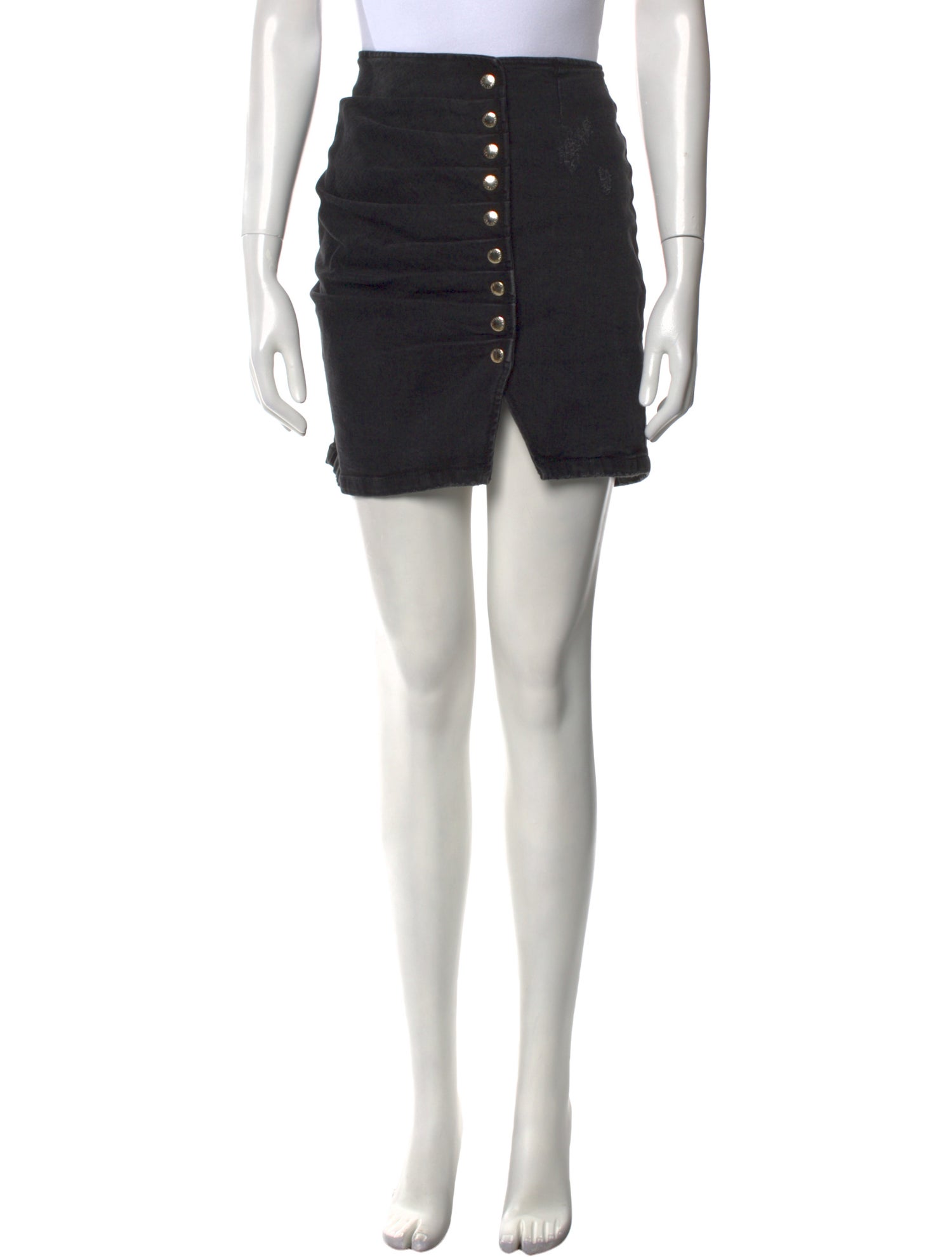 Retrofête Distressed Accents Mini Skirt