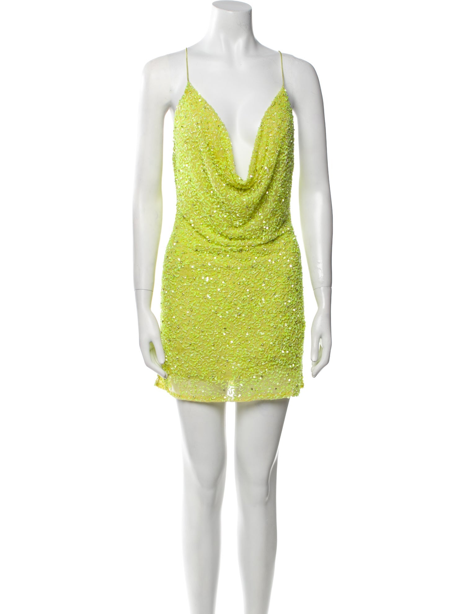 Retrofête Cowl Neck Mini Dress