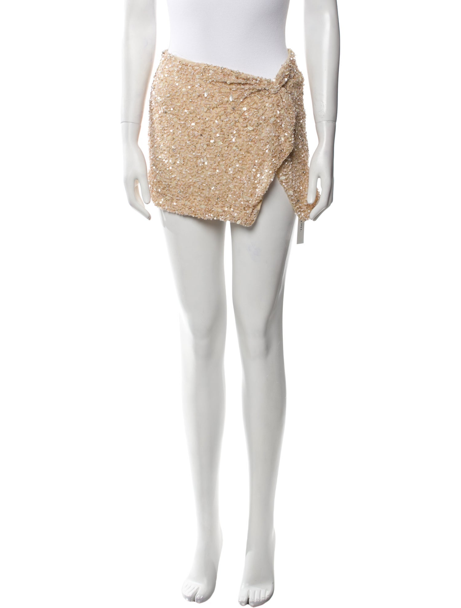 Retrofête Sequin Embellishments Mini Skirt