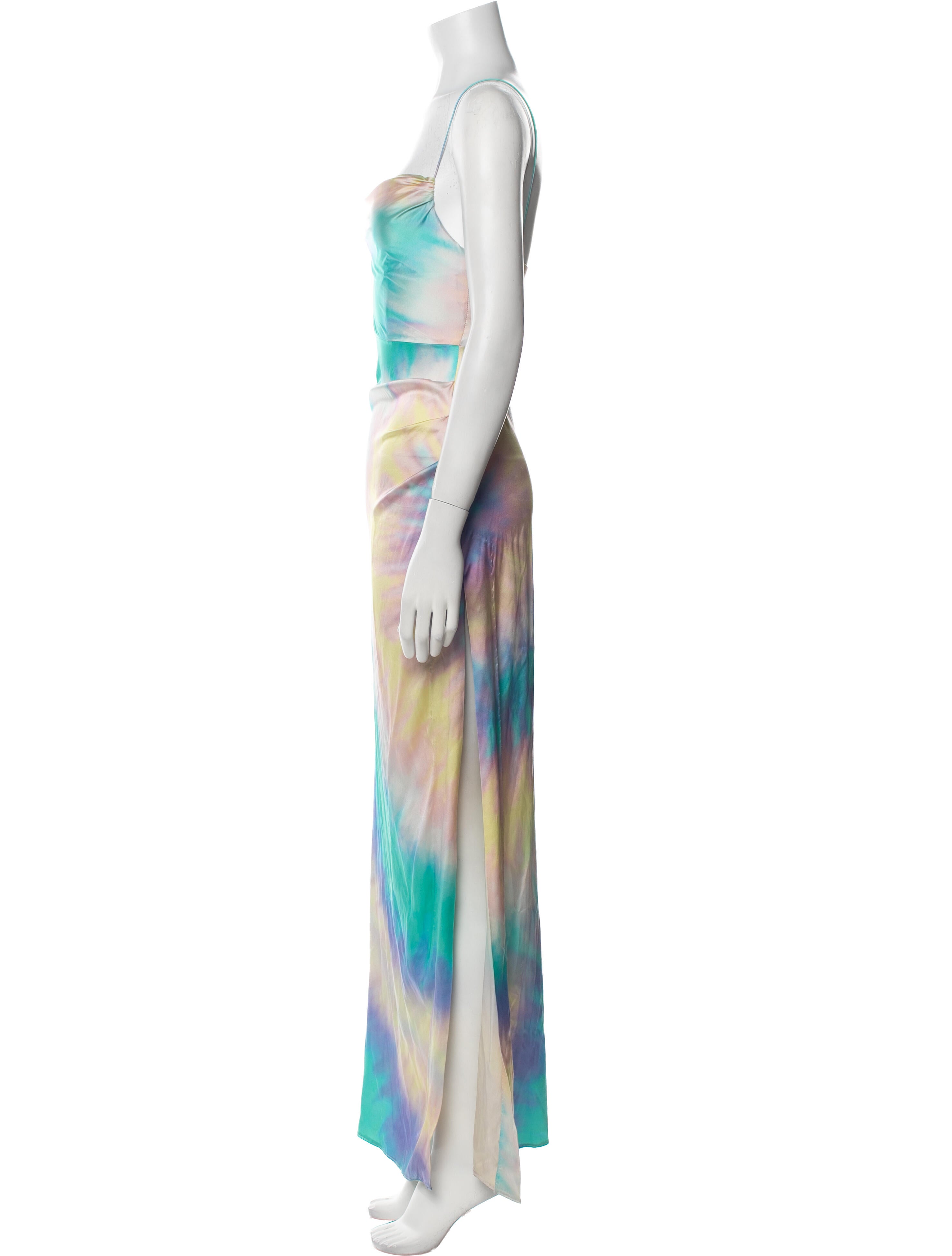 Retrofête Silk Long Dress