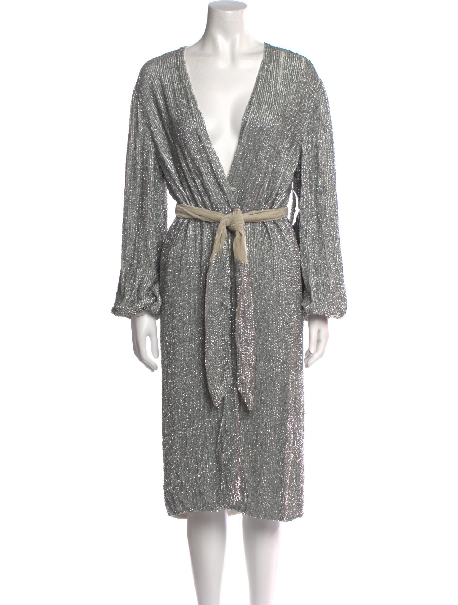 Retrofête V-Neck Midi Length Dress