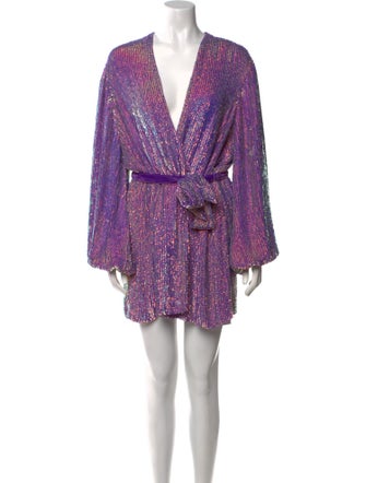 Retrofête V-Neck Mini Dress