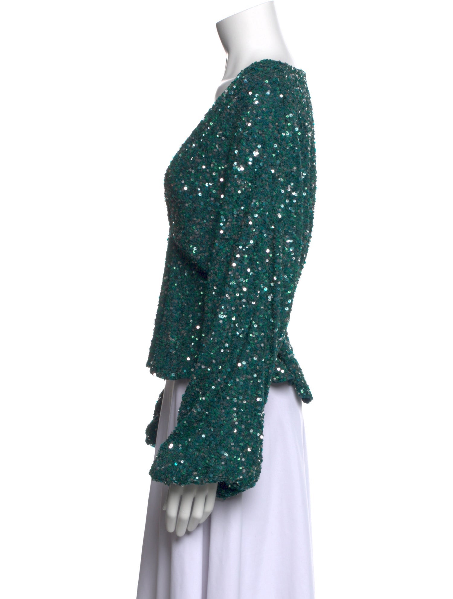 Retrofête Printed V-Neck Crop Top