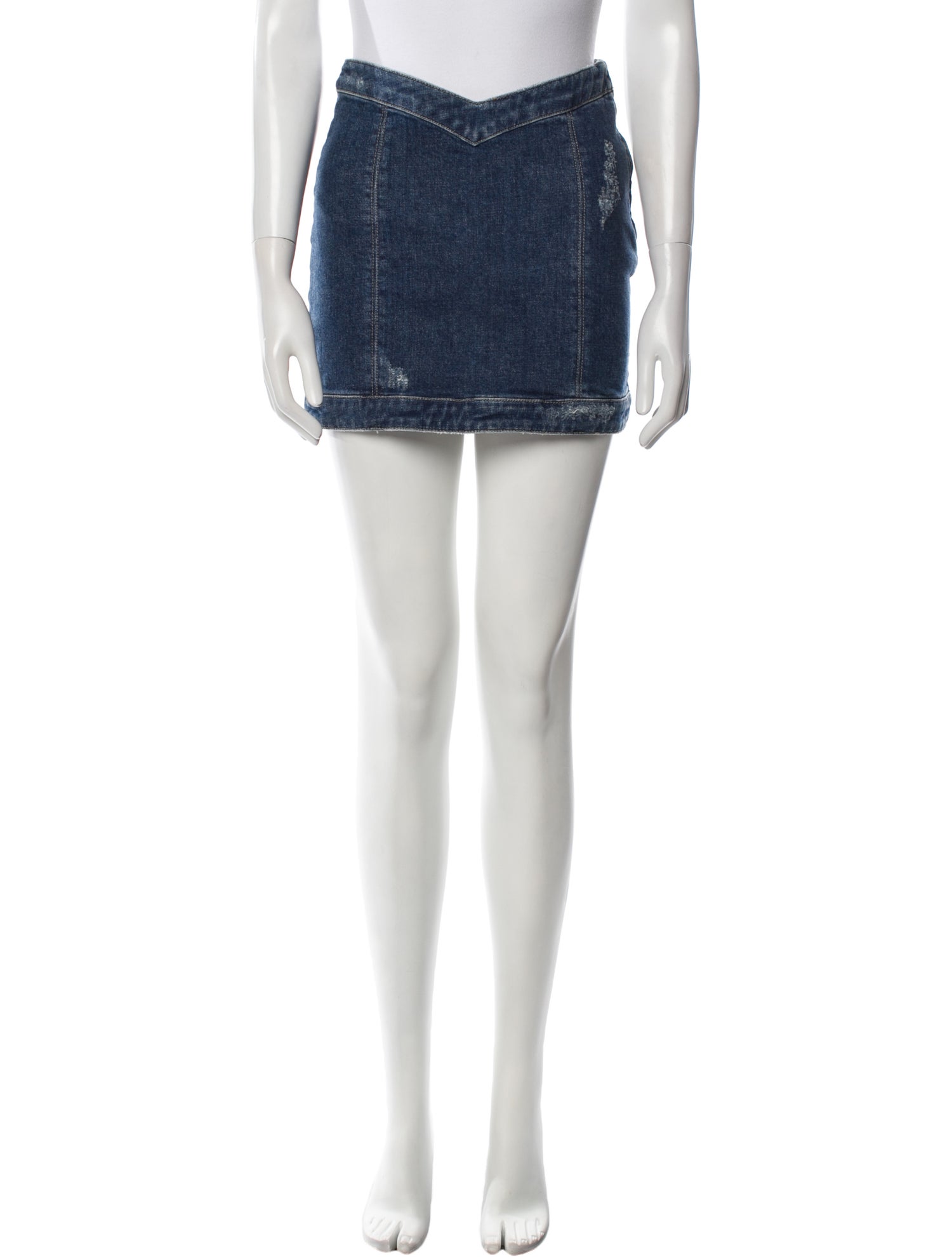 Retrofête Distressed Accents Mini Skirt