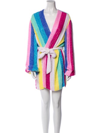 Retrofête Striped Mini Dress