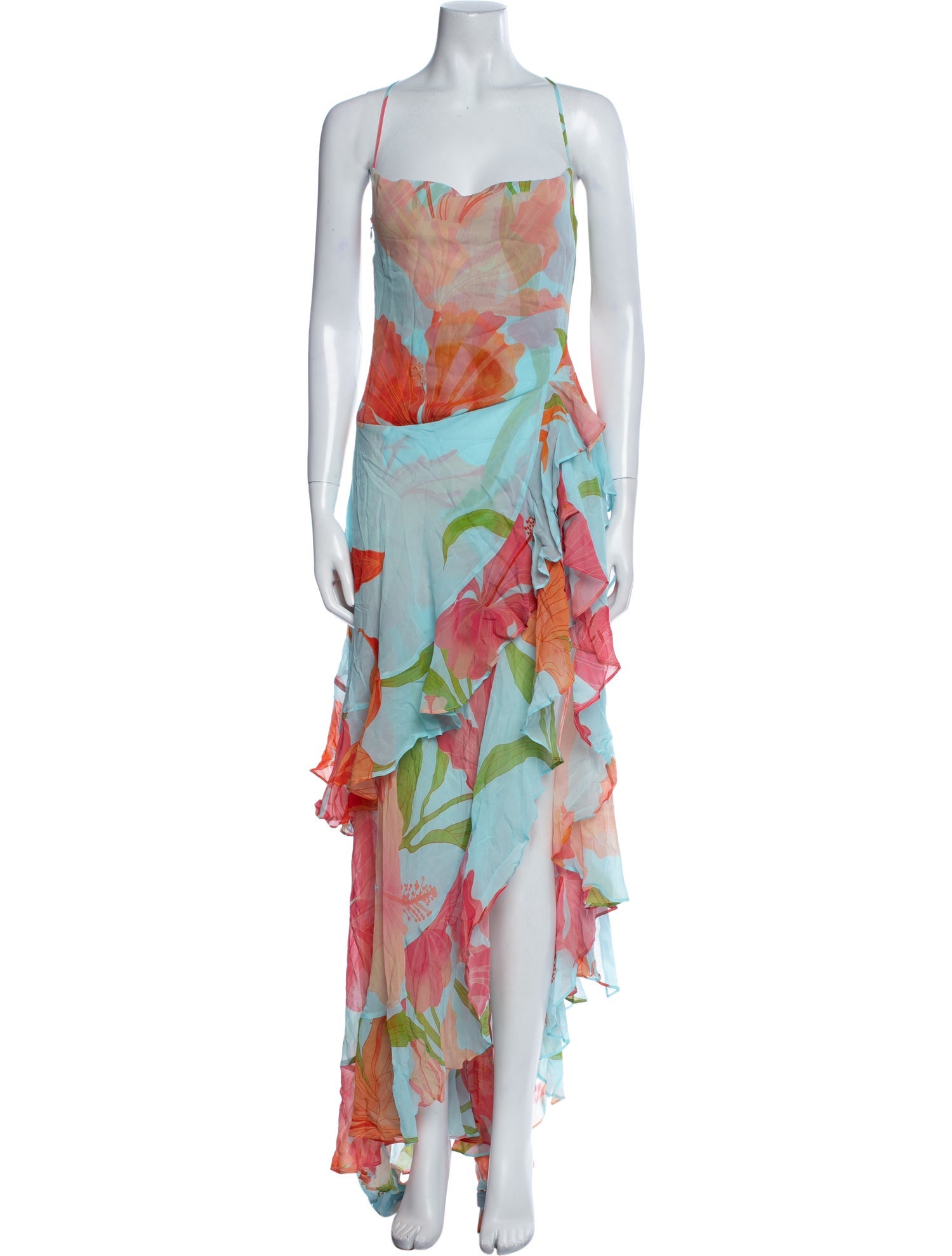 Retrofête Floral Print Long Dress w/ Tags