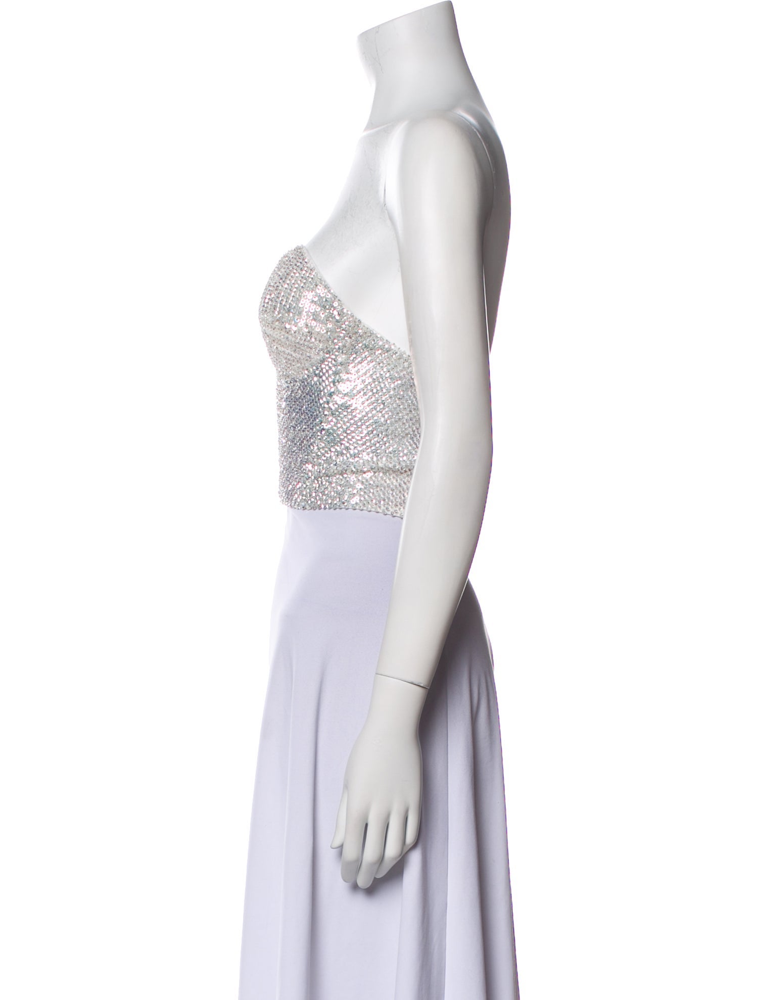 Retrofête Strapless Crop Top