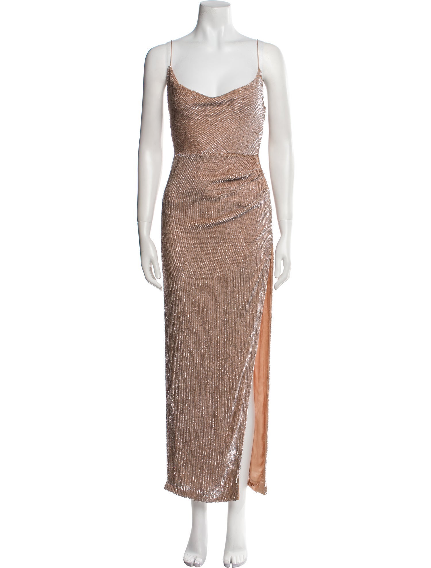 Retrofête Cowl Neck Long Dress