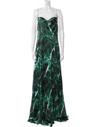 Retrofête Printed Long Dress