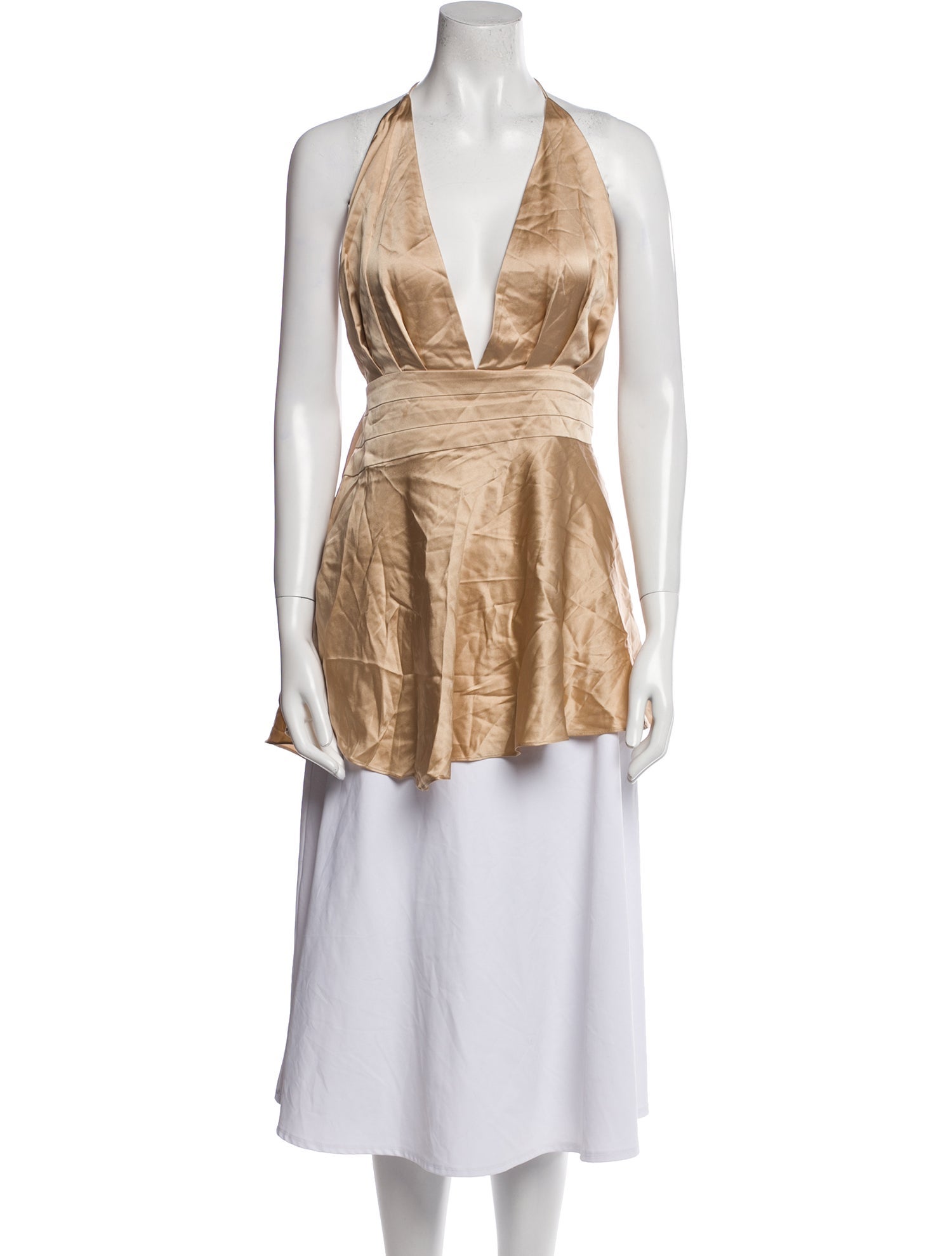 Retrofête Silk Halterneck Tunic