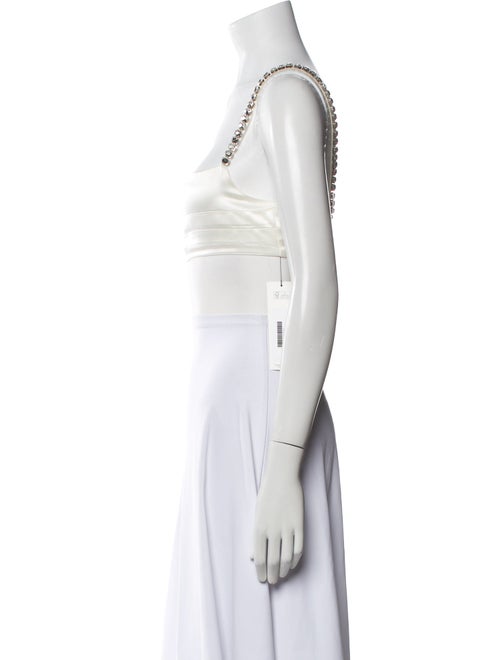 Retrofête Square Neckline Sleeveless Crop Top