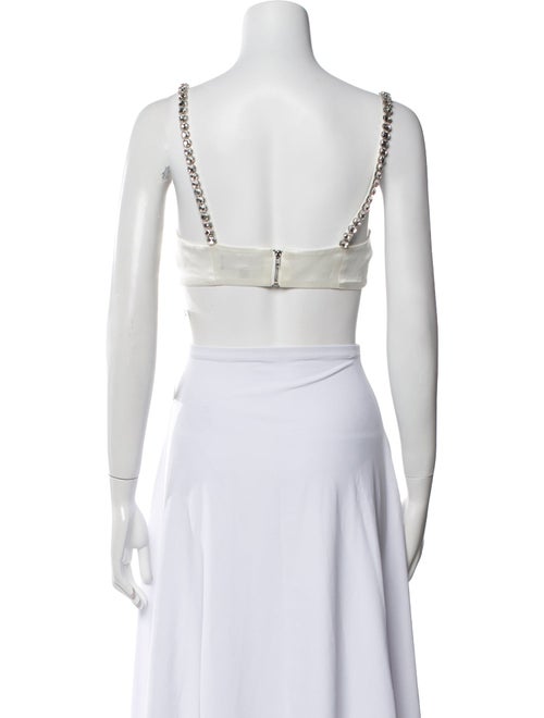 Retrofête Square Neckline Sleeveless Crop Top