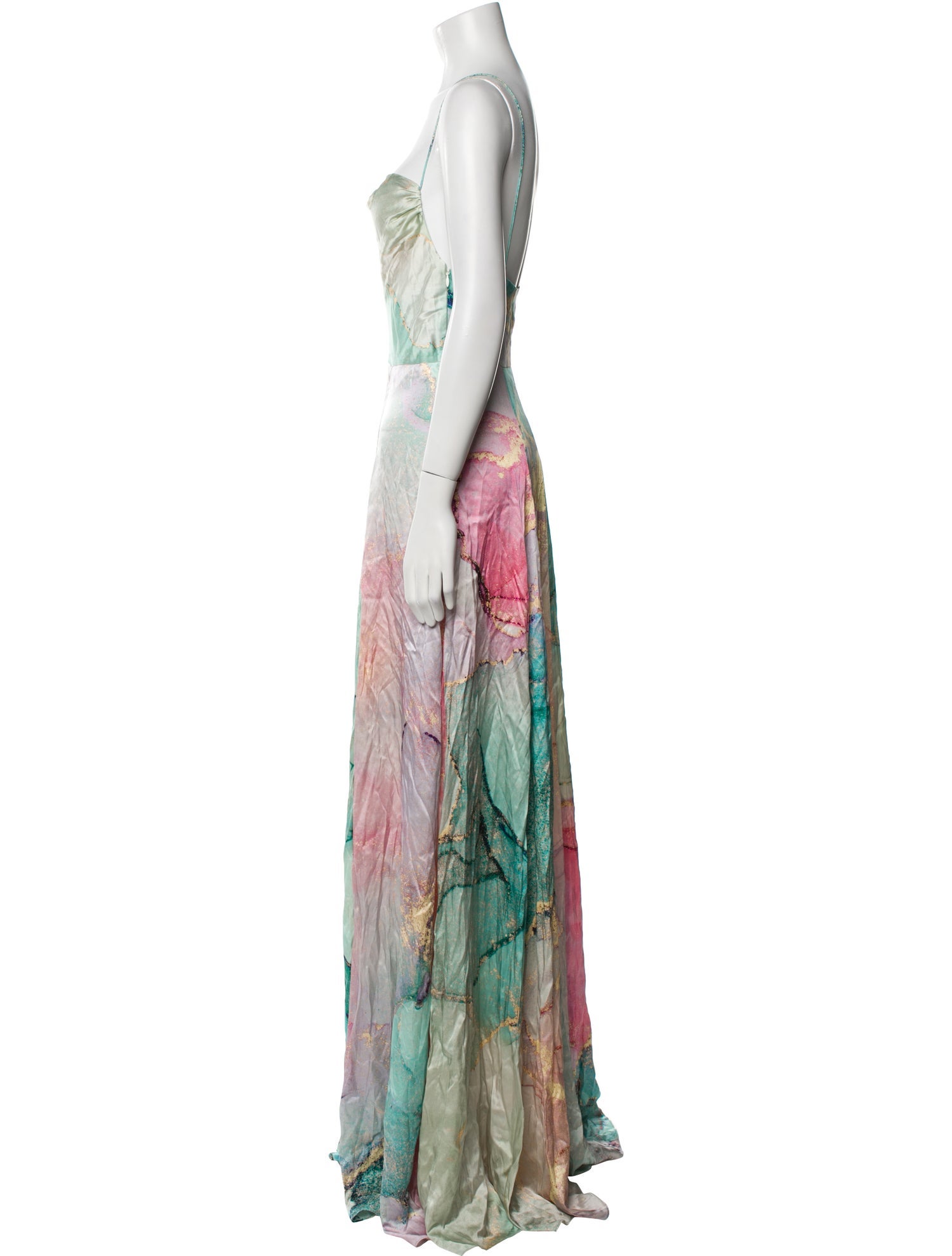 Retrofête Printed Long Dress