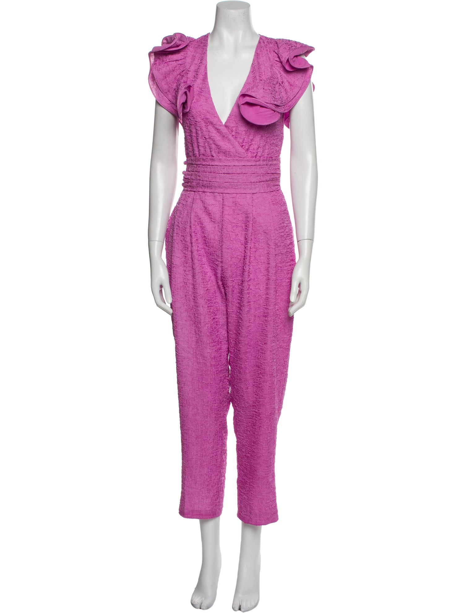 Retrofête Plunge Neckline Jumpsuit