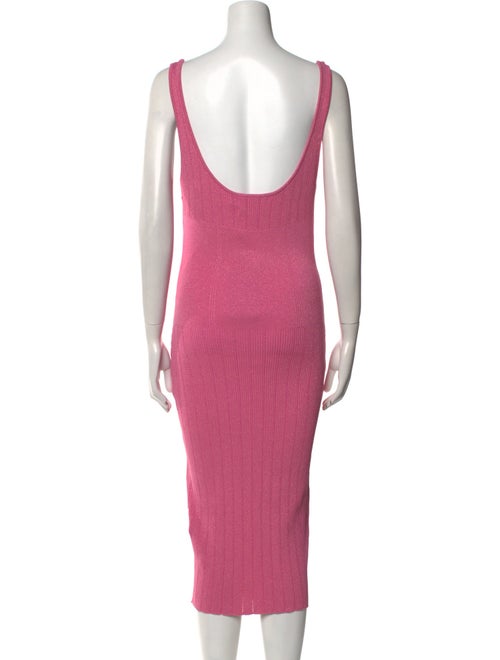 Retrofête Square Neckline Midi Length Dress