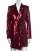 Retrofête Sequin Patterned Trench Coat