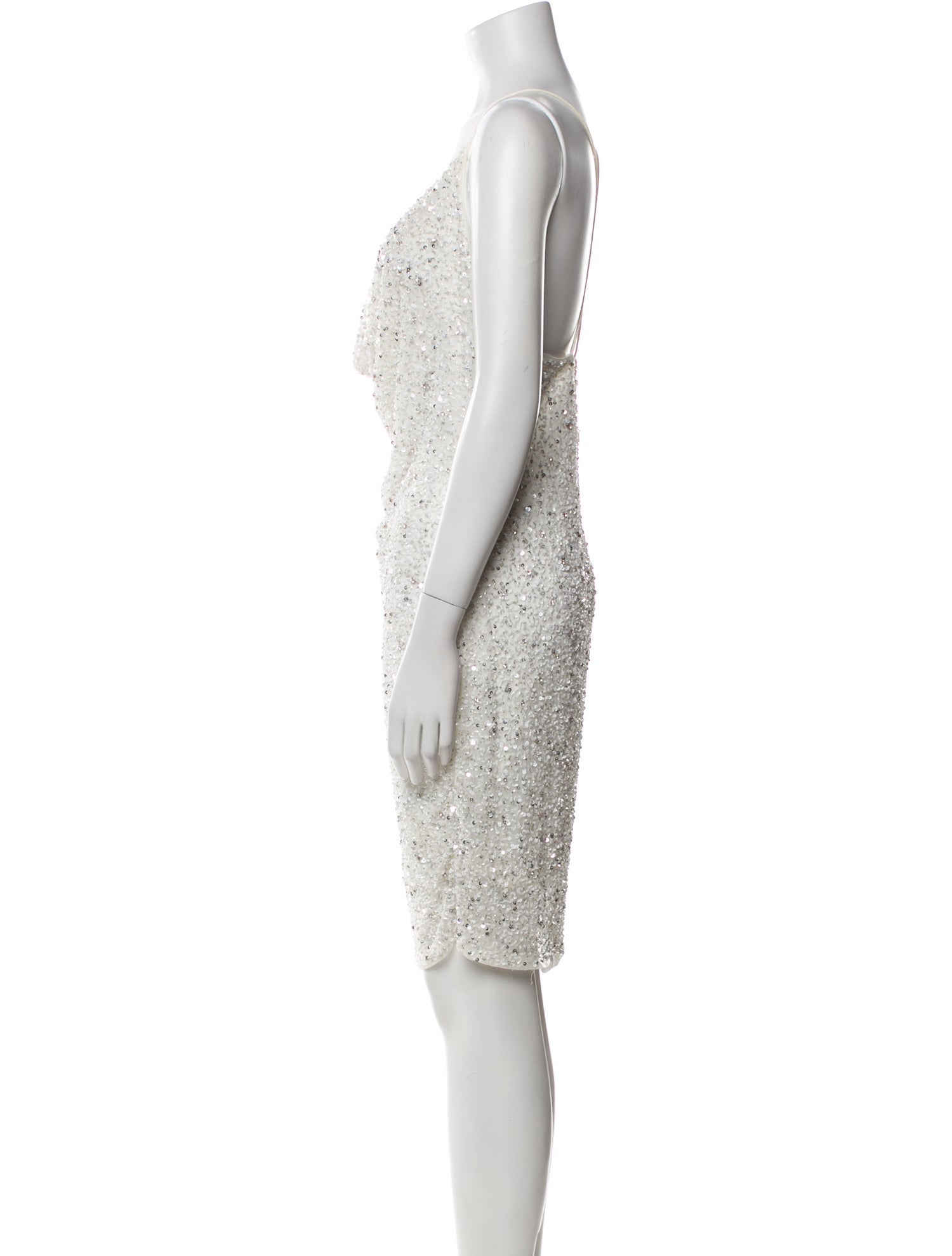 Retrofête Cowl Neck Knee-Length Dress