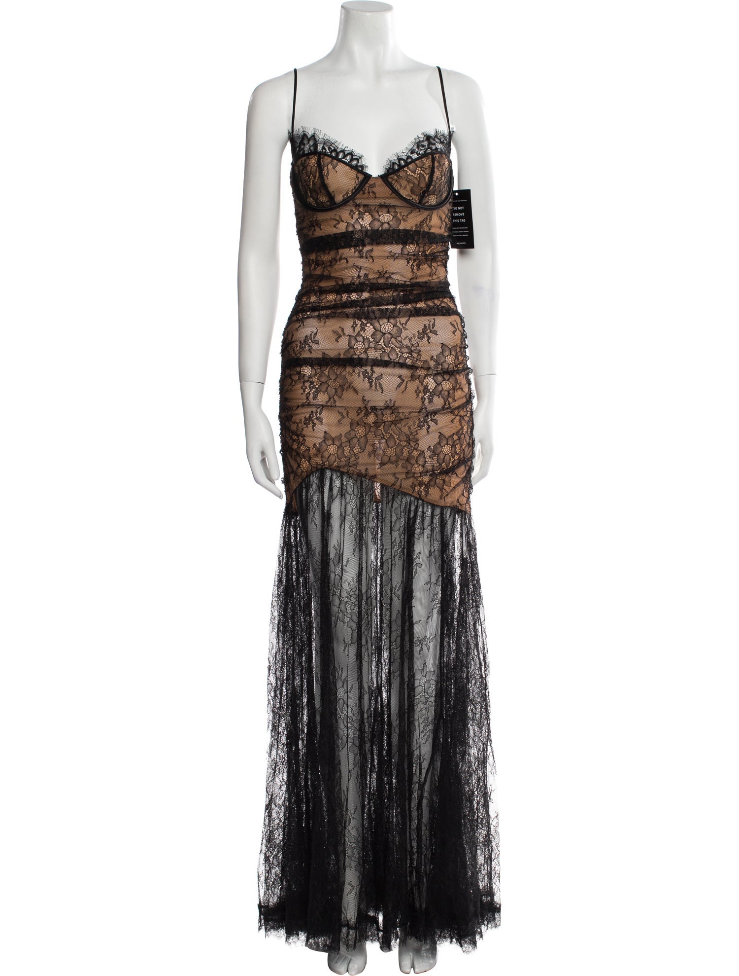 Retrofête Lace Pattern Long Dress w/ Tags