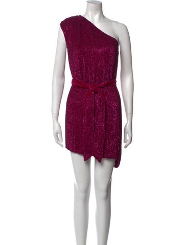 Retrofête Dresses One-Shoulder Mini Dress M