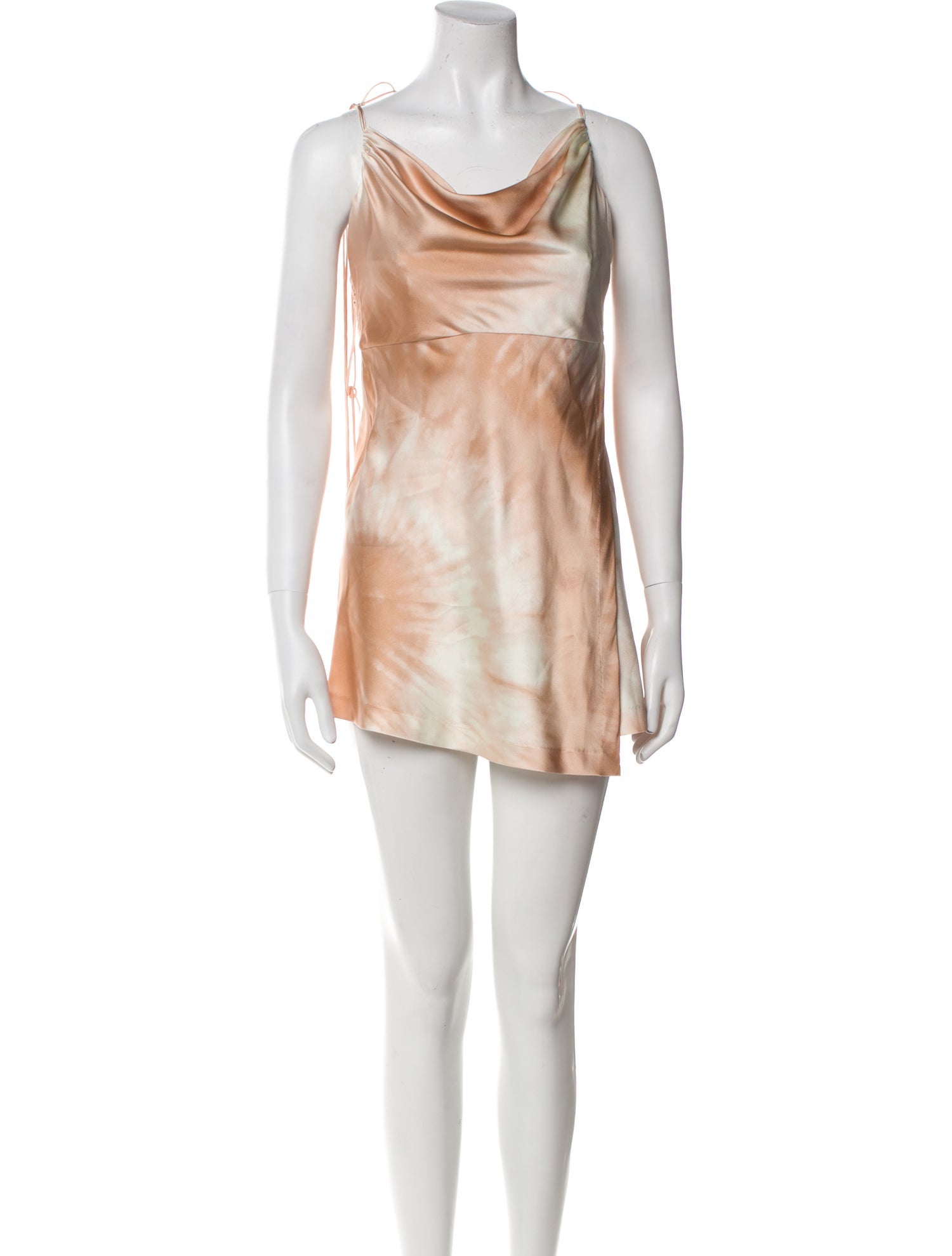 Retrofête Silk Knee-Length Dress