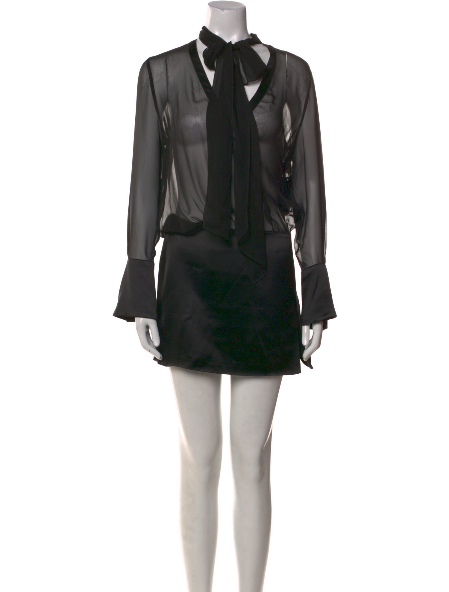 Retrofête Tie Neck Mini Dress w/ Tags